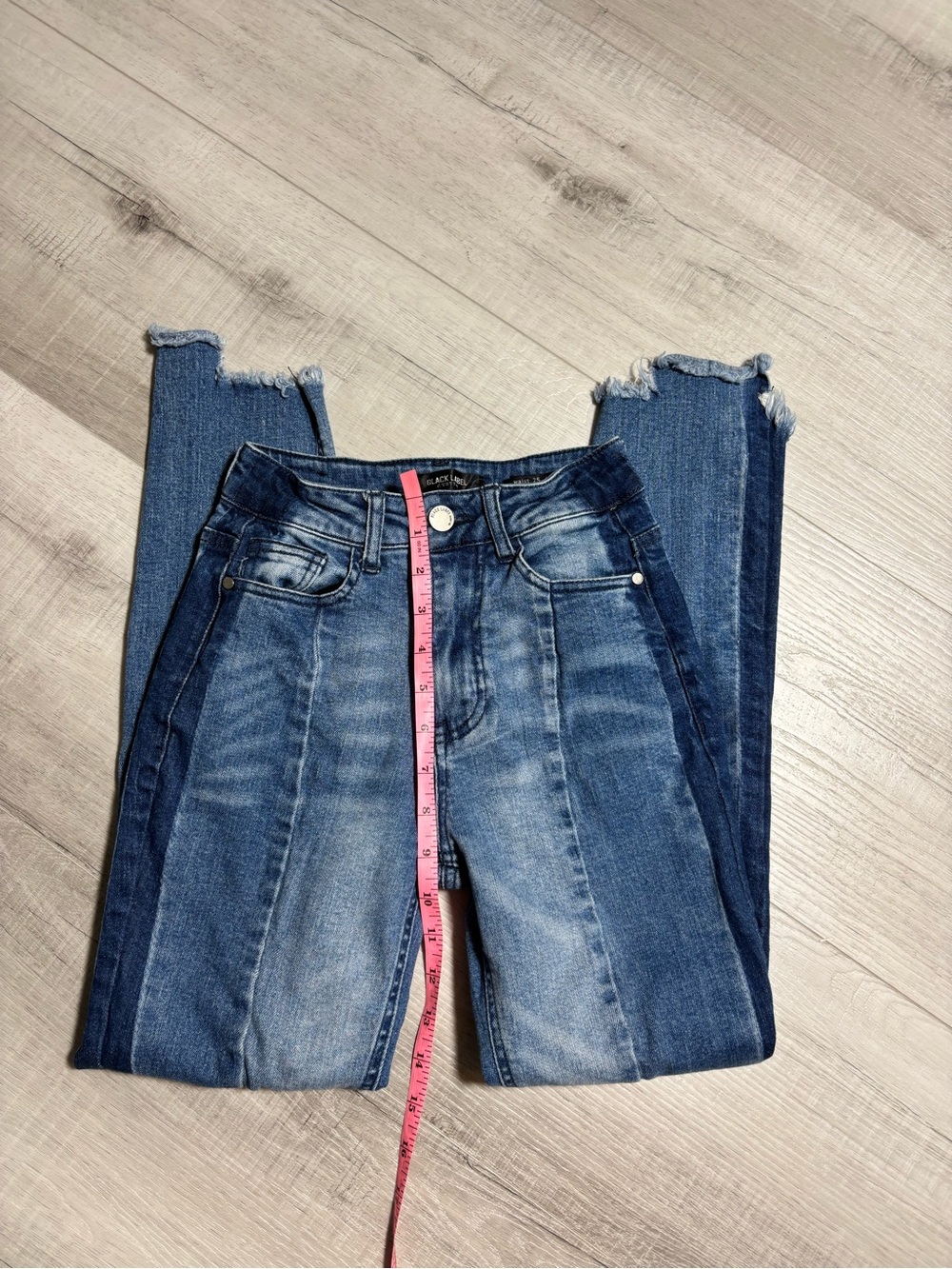 Black Label C’est Toi High Rise Raw Hem Skinny Jeans Size 0 - Picture 6 of 15